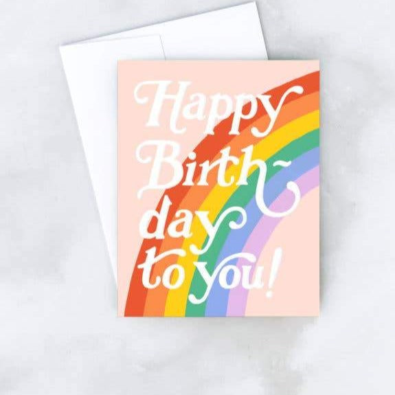 Idlewild Big Rainbow Birthday Card
