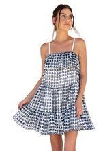 Load image into Gallery viewer, Solid &amp; Striped The Nyla Dress Eyelet - Marshmallow/Lapis Blue