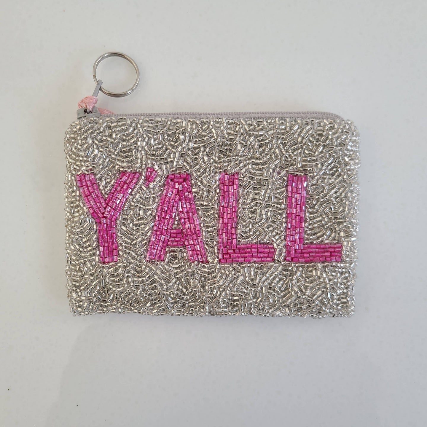 Tiana Designs Beaded Coin Purse - Fuchsia Y'ALL