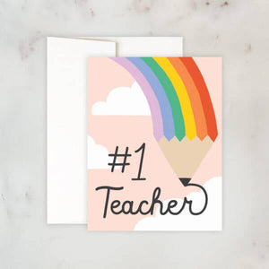 Idlewild Co. Rainbow Pencil Teacher Card