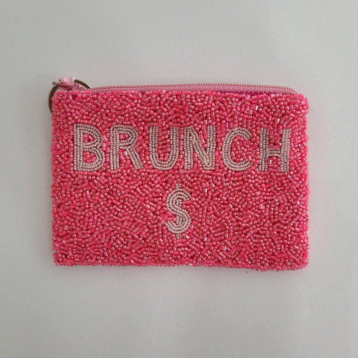 Tiana Designs Beaded Coin Purse - Neon Pink BRUNCH$