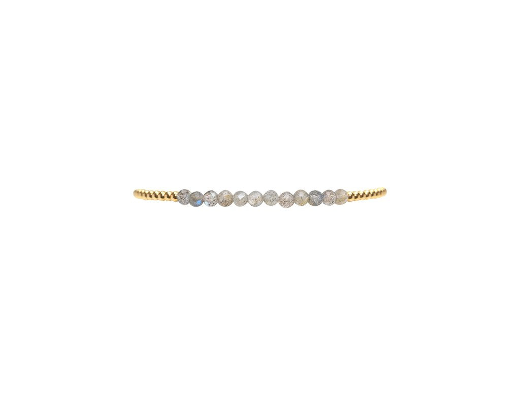 Karen Lazar 3MM Gold Filled Bracelet - LABRADORITE