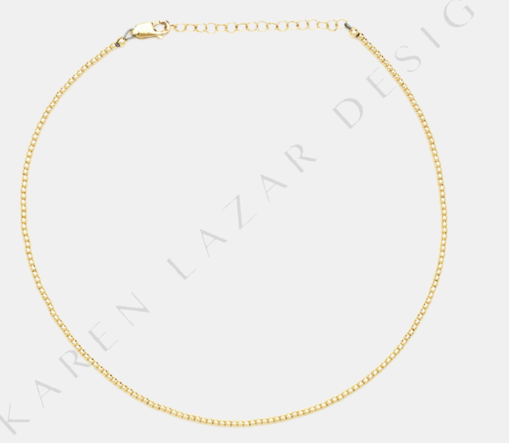 Karen Lazar 2MM Yellow Gold Filled Necklace