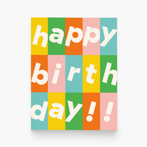 paper&stuff Birthday Grid Greeting Card