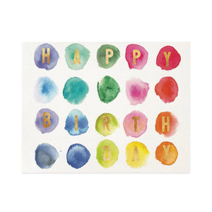 Halfpenny Postage Palette Birthday Card