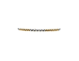 Karen Lazar 3MM Gold Filled Bracelet with 4MM Sterling Silver