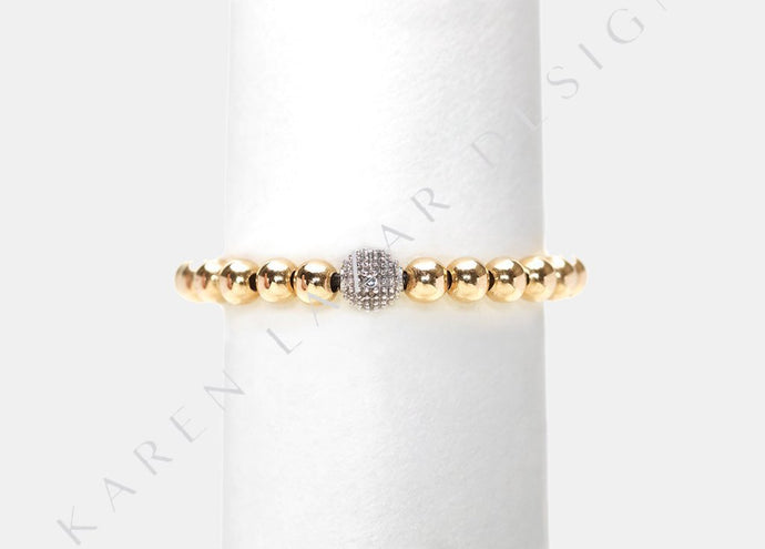 Karen Lazar Ring - 3mm Diamond Bead