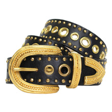 Load image into Gallery viewer, Streets Ahead Cleopatra Belt - Black/Gold