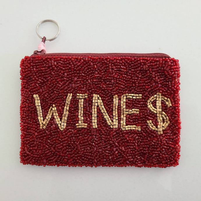 Tiana Designs Beaded Coin Purse - Wine $