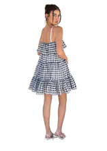 Load image into Gallery viewer, Solid &amp; Striped The Nyla Dress Eyelet - Marshmallow/Lapis Blue