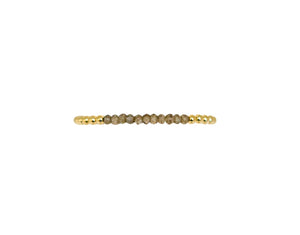 Karen Lazar 4MM Bracelet with Gemstones - SMOKEY TOPAZ