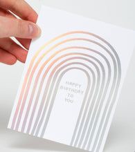 Load image into Gallery viewer, Egg Press Manufacturing Rainbow Birthday to You Greeting Card