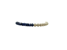 Load image into Gallery viewer, Karen Lazar 5MM Yellow Gold Filled Bracelet - COATED BLUE SAPPHIRE