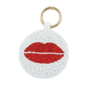 Tiana Designs Beaded Keychain - Lips