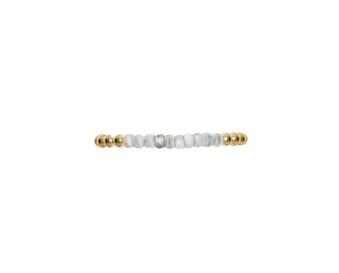 Karen Lazar 5MM Yellow Gold Filled Bracelet - LIGHT GREY SILVERITE