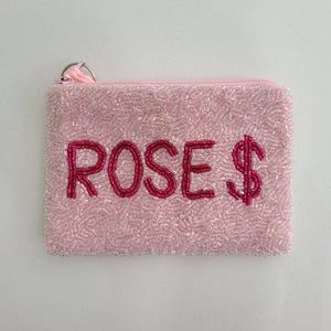 Tiana Designs Beaded Coin Purse - Pink ROSE$
