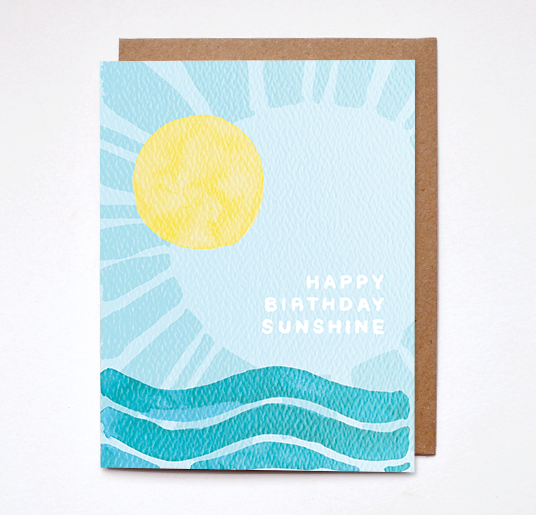 Daydream Prints Happy Birthday Sunshine Card