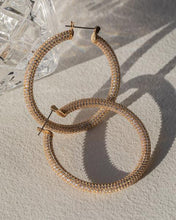 Load image into Gallery viewer, LUV AJ Pave Amalfi Hoops - Gold, Silver, Rose