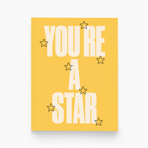 paper&stuff You're A Star Greeting Card