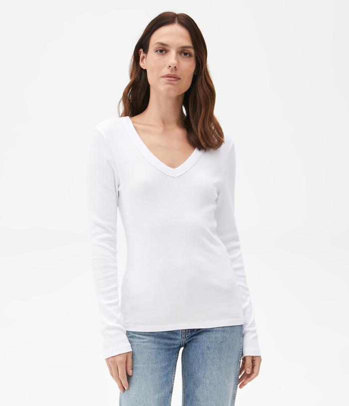 Michael Stars Layla V-Neck Tee - 5 Colors