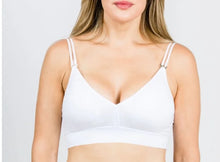Load image into Gallery viewer, strap-its WHITE PLUNGE Bra - Interchangeable Straps
