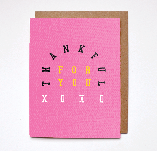 Daydream Prints Thankful for You Card