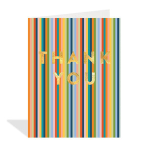 Halfpenny Postage Stripes Thank you Card
