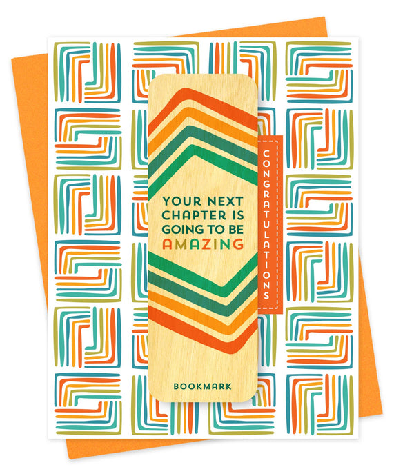 Night Owl Paper Goods Congrats Chapter Bookmark Congratulations Card