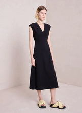 Load image into Gallery viewer, A.L.C Amelie Cotton Midi Dress - Black