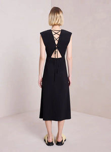 A.L.C Amelie Cotton Midi Dress - Black