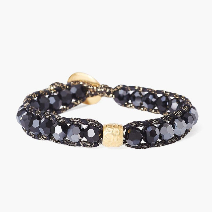 Chan Luu Single Wrap Bracelet - Jet Hematite