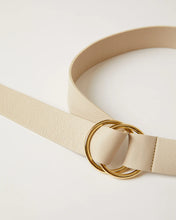 Load image into Gallery viewer, B-Low Tumble Leather Belt - Bone Gold