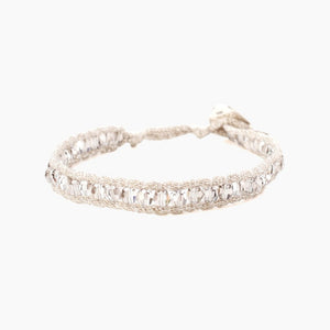 Chan Luu Single Wrap Bracelet - Crystal Satin