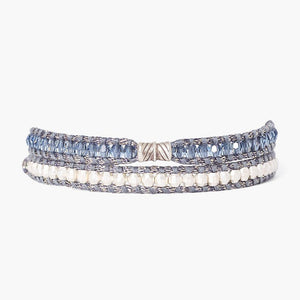 Chan Luu Double Wrap Bracelet - Denim Blue