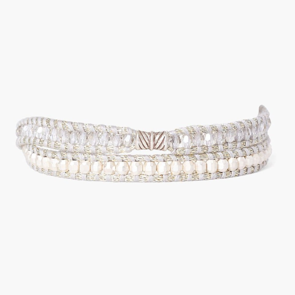 Chan Luu Double Wrap Bracelet - Silver Shade