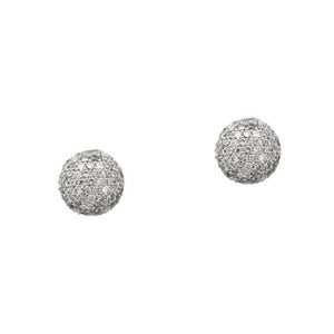 Tai CZ Button Stud Earrings - 3 Colors