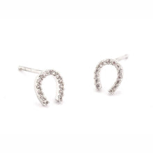 Load image into Gallery viewer, Tai Pave Mini Horseshoe Earrings - 4 Colors