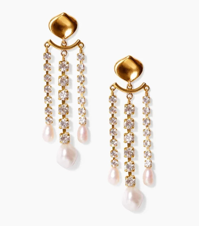 Chan Luu Crystal & Gold Trinidad Earrings