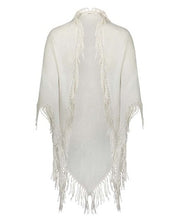 Load image into Gallery viewer, Minnie Rose Cotton/Cashmere Fringe Shawl - 2 Colors