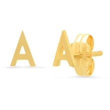 Load image into Gallery viewer, Tai Fine 14K Gold Letter Initial Stud - A to Z