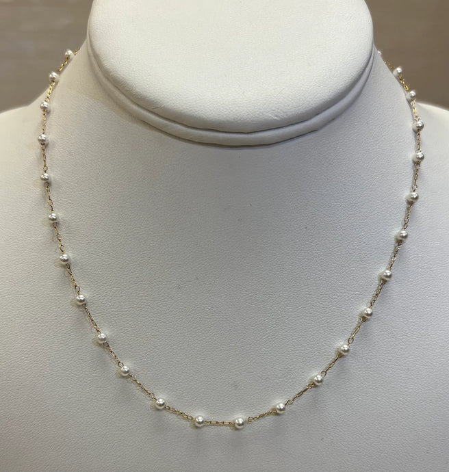 Love You More The Dainty Pearl Necklace - 2 Lengths
