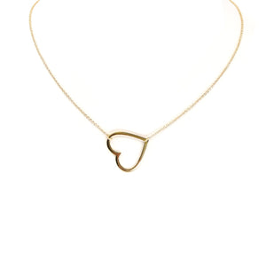 Love You More Follow Your Heart Silhouette Necklace - 2 Sizes