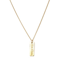 Load image into Gallery viewer, Love You More The Love U More Bar Necklace