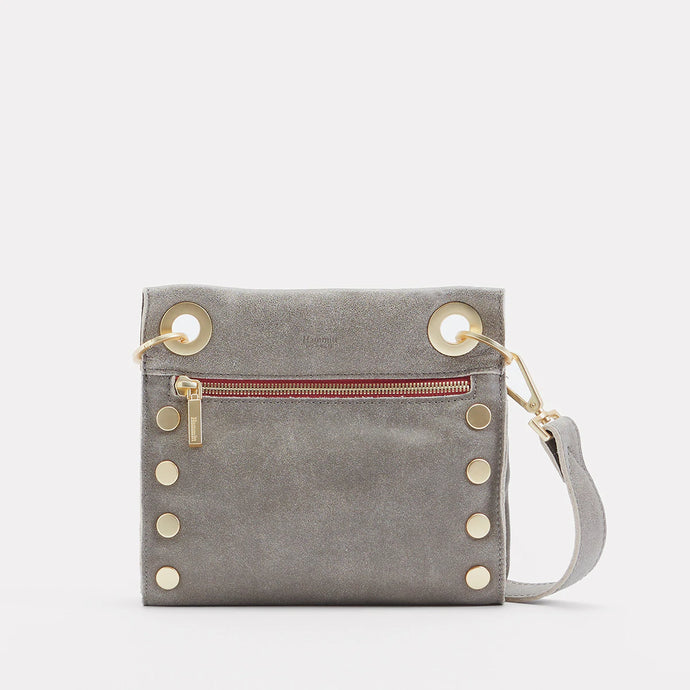 Hammitt Tony Small - Pewter/Brushed Gold Red Zip