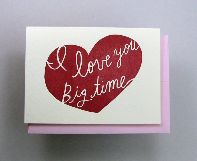 Wolf & Wren Love You Big Time Card