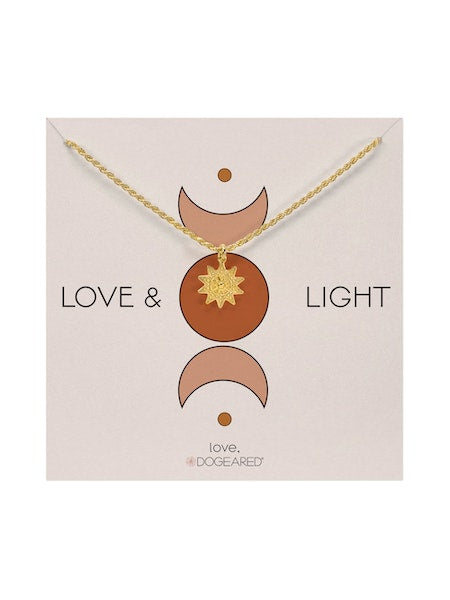 Dogeared Love & Light Sunnystar Necklace - 14K Gold Dipped