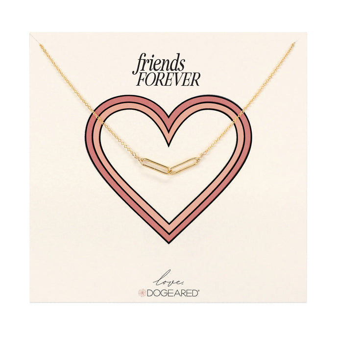 Dogeared Modern Friends Forever Linked Necklace - 2 Colors