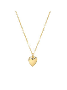 Dogeared Heart of Gold Shiny Heart Necklace - Gold Dipped