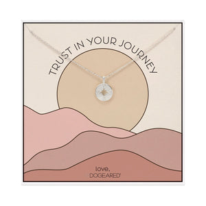 Dogeared Trust in Your Journey Compass Necklace - 2 Colors