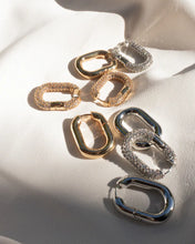 Load image into Gallery viewer, LUV AJ XL Chain Link Huggies - Gold or Silver